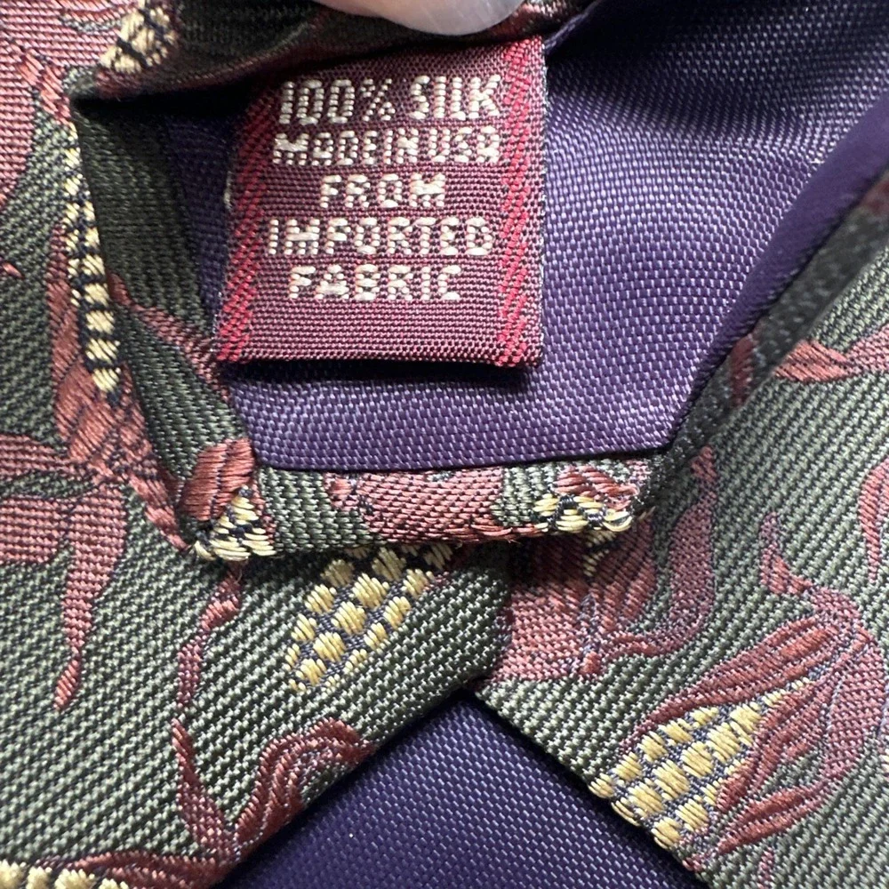 Vintage CHAPS Ralph‎ Lauren Mens Tie Harvest Corn Autumn - 58
